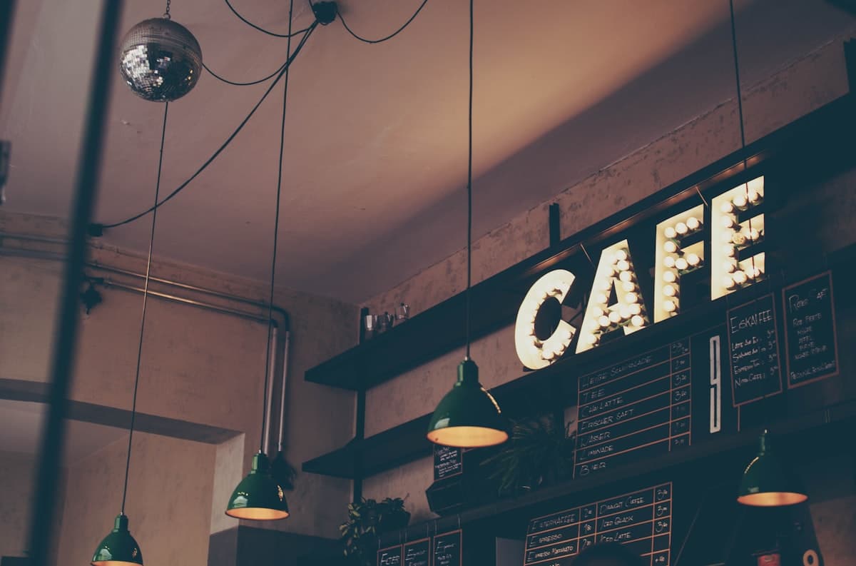 A welcoming independent café interior